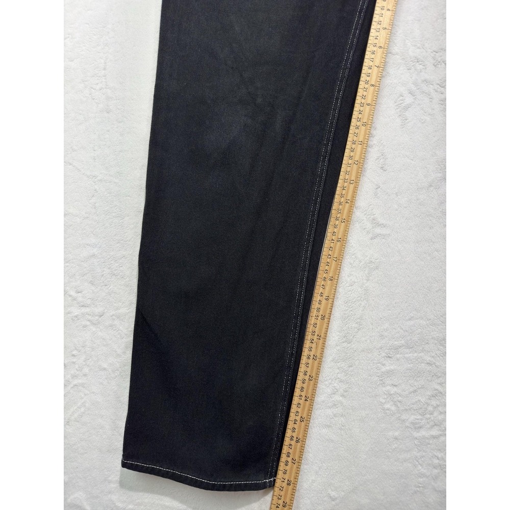 CMPURE Jeans Mens 32x30 Black Denim Relaxed Fit Straight Leg Dark Wash Casual - Picture 4 of 9